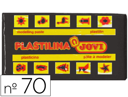 Barra 50g. plastilina Jovi 70 negro